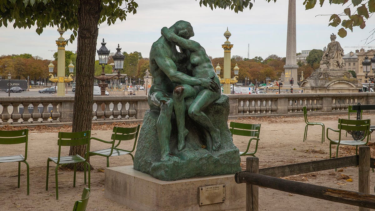 The Kiss sculpture by Auguste Rodin.