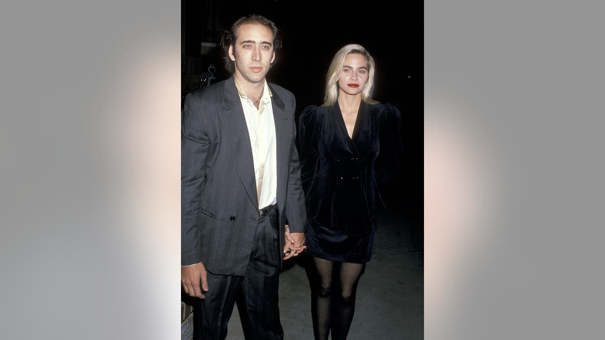 Nicolas Cage with Christina Fulton during their early years