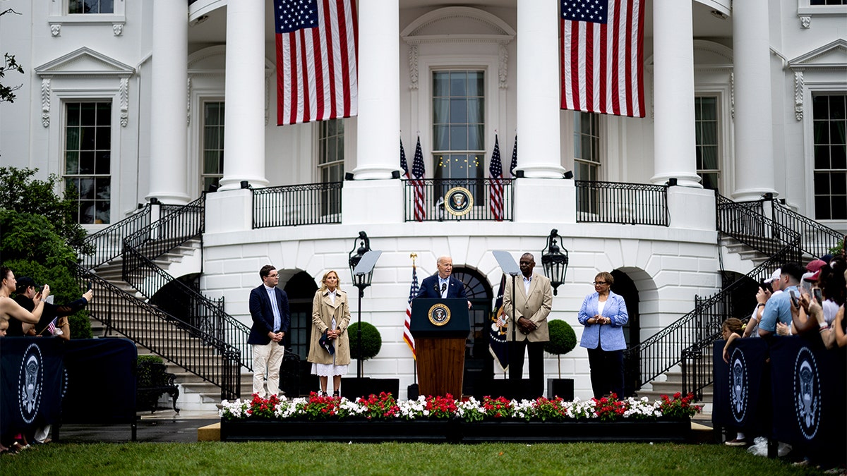 President Biden speaks at White House Fourth of July barbecue