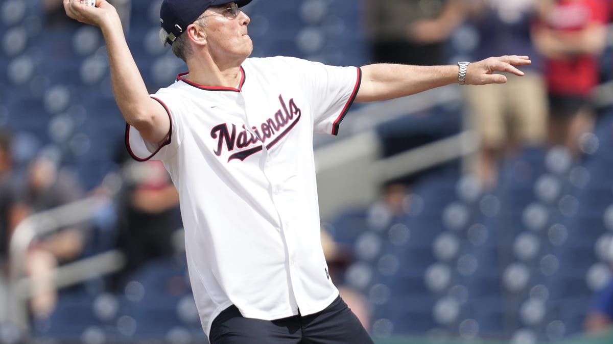 NATO chief tossing out first pitch at Nationals game
