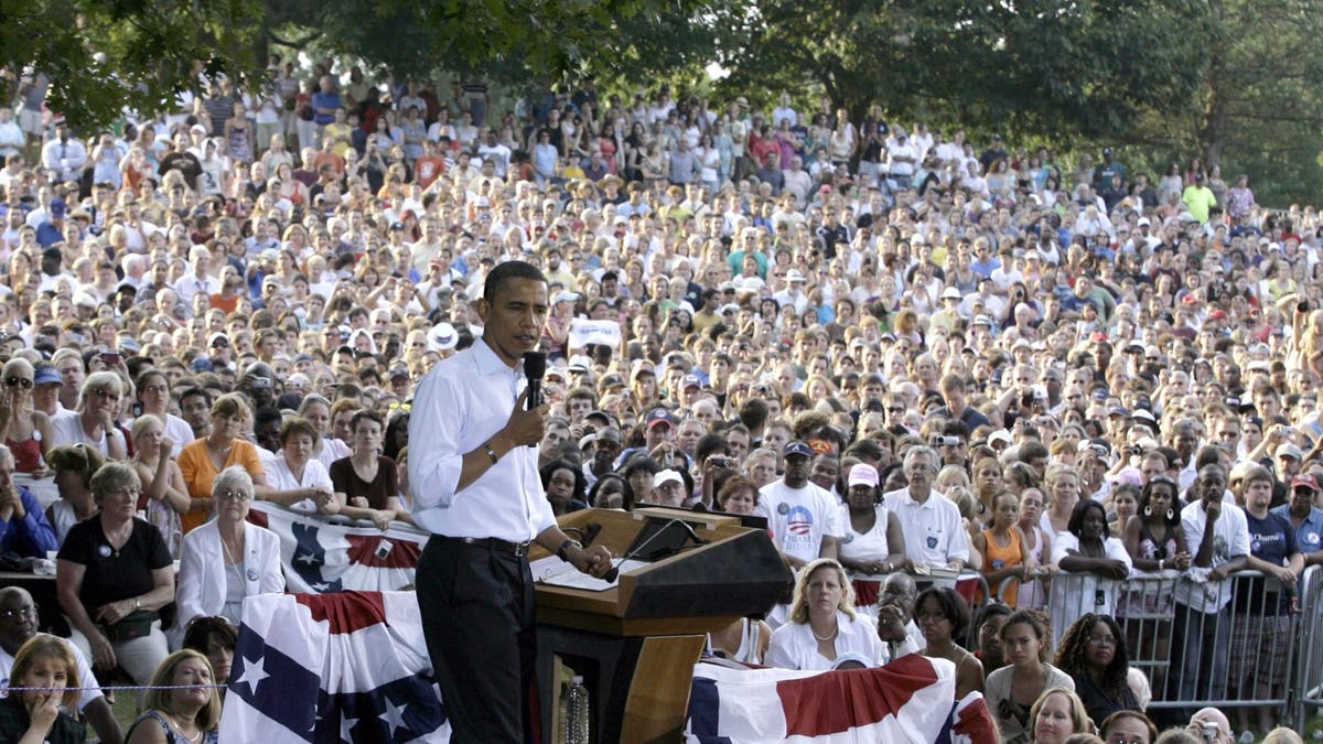 Obama Campaigns In Pennsylvania During RNC