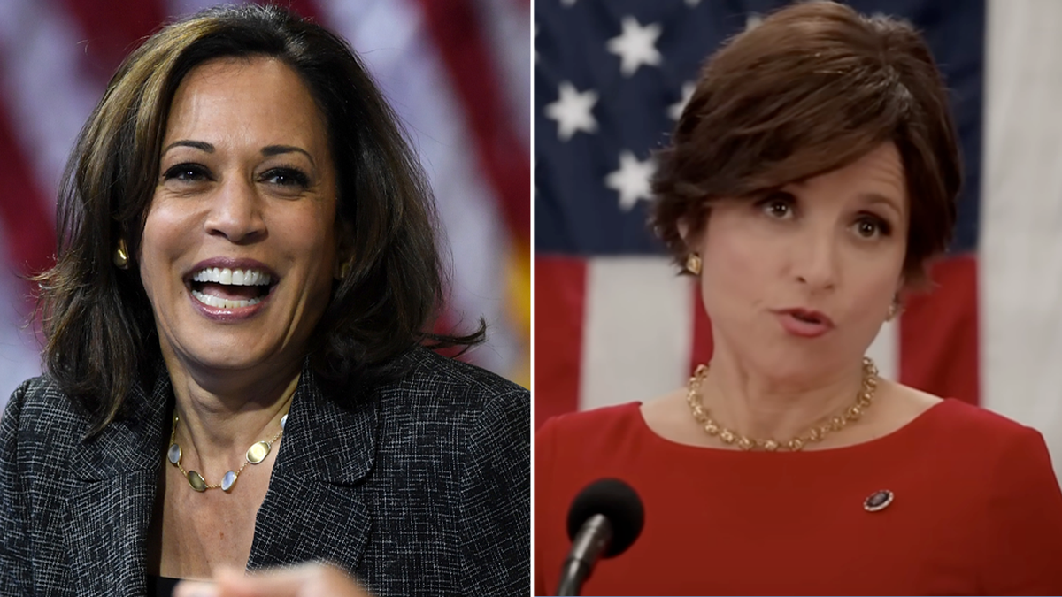 Kamala Harris compared to the VP in the HBO comedy "Veep"