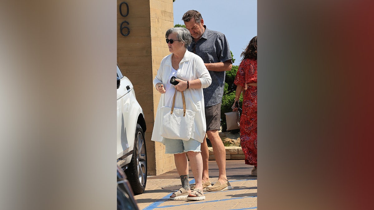Rosie O'Donnell enjoys lunch with friends at Nobu Restaurant in Malibu