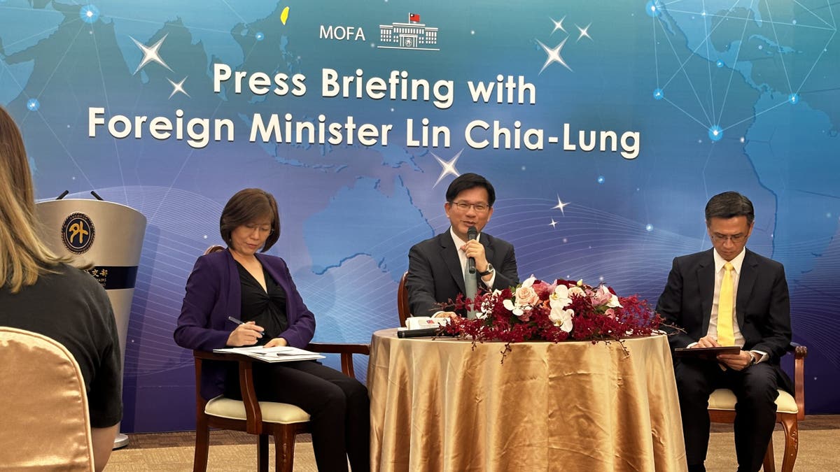 A press briefing with Taiwan Foreign Minister Lin Chia-Lung.