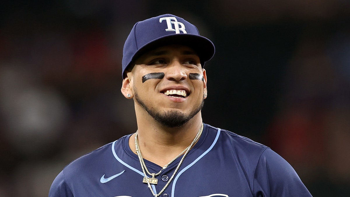 Isaac Paredes smiles