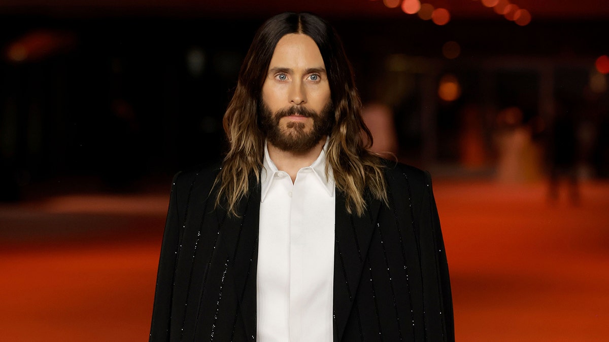 Jared Leto posing on the red carpet