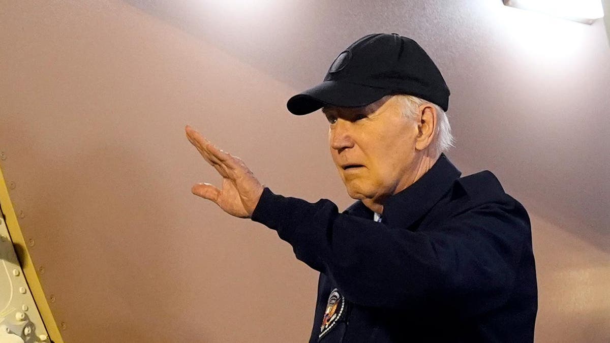 Joe Biden steps down from Air Force One