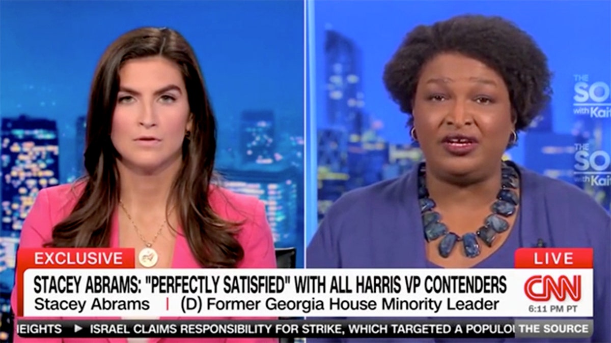 Kaitlan Collins and Stacey Abrams