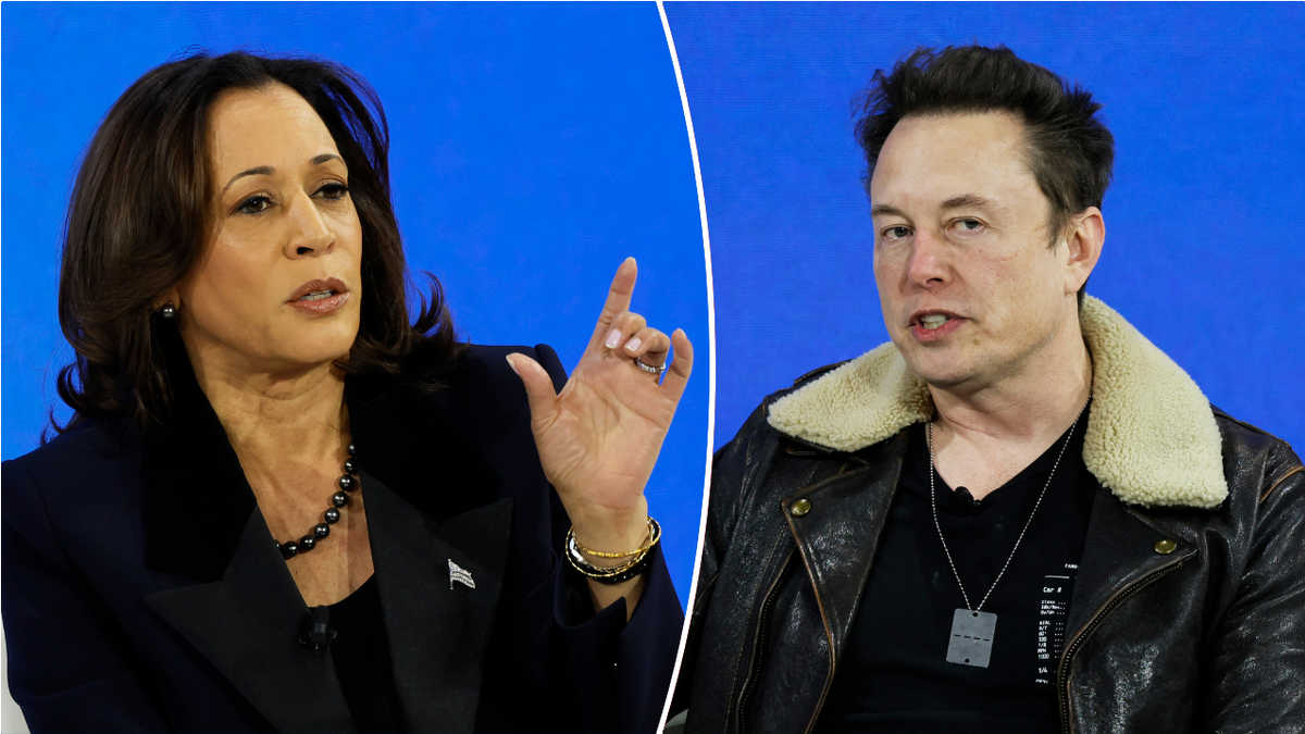 Kamala Harris and Elon Musk split