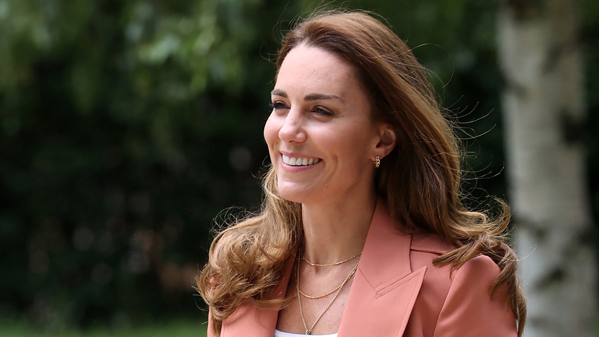 Close up of smiling Kate Middleton