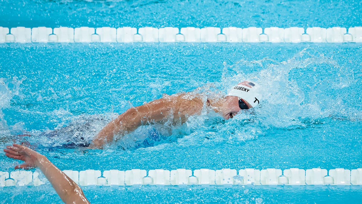 Katie Ledecky competes