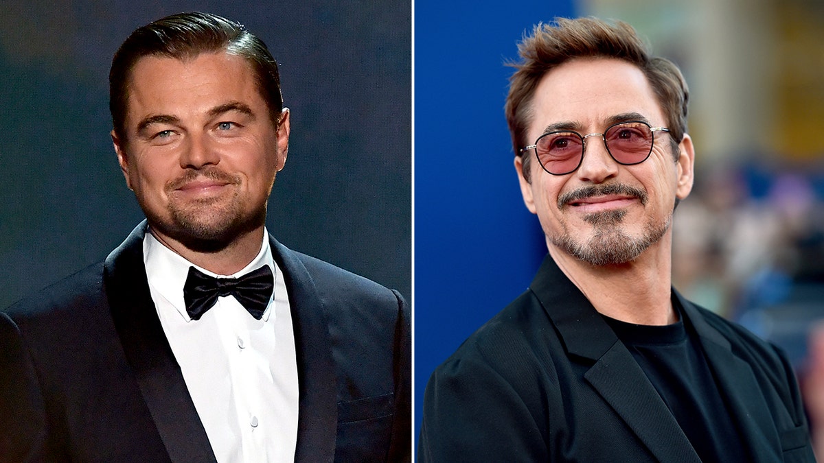 Side by side photos of Leonardo DiCaprio and Robert Downey Jr