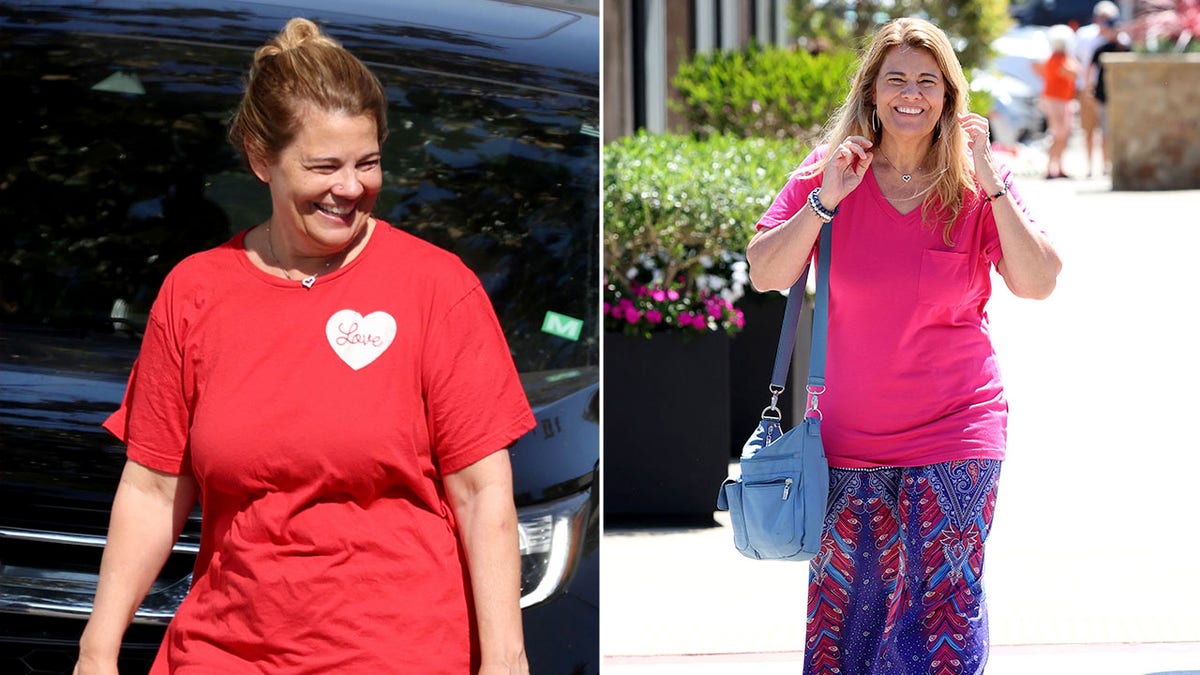 Side by side paparazzi photos of Lisa Whelchel