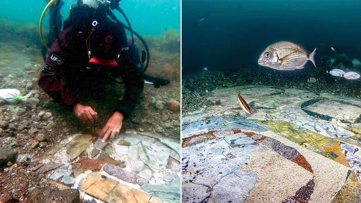 Unterwasserfunde des italienischen Mosiakens