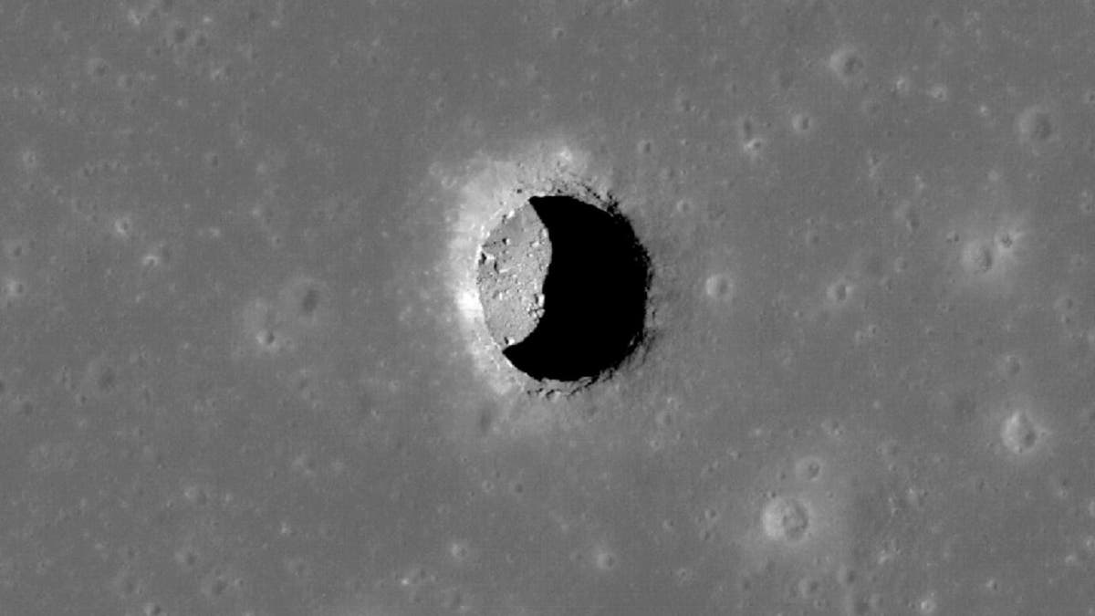 Mare Tranquillitatis pit crater on the moon