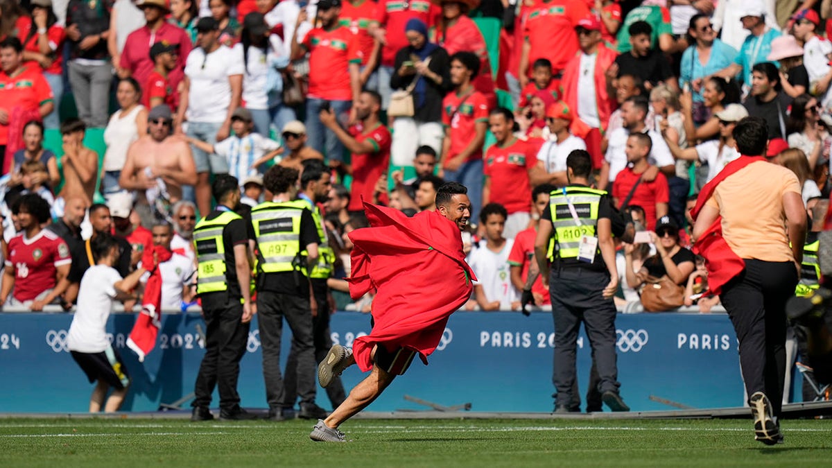 Fan invades the field