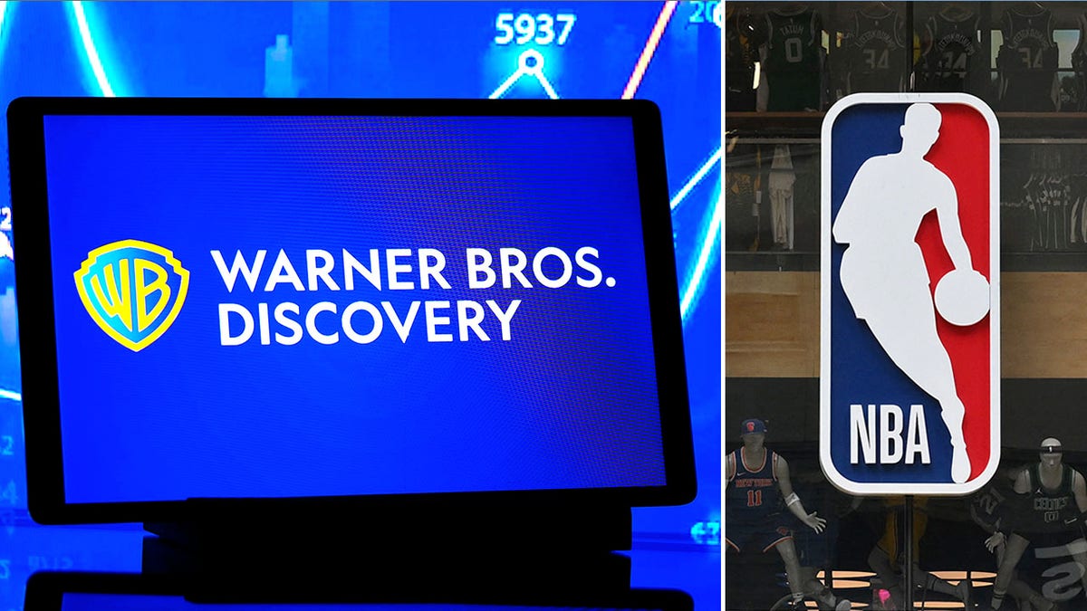 Warner Bros Discovery logo, NBA logo