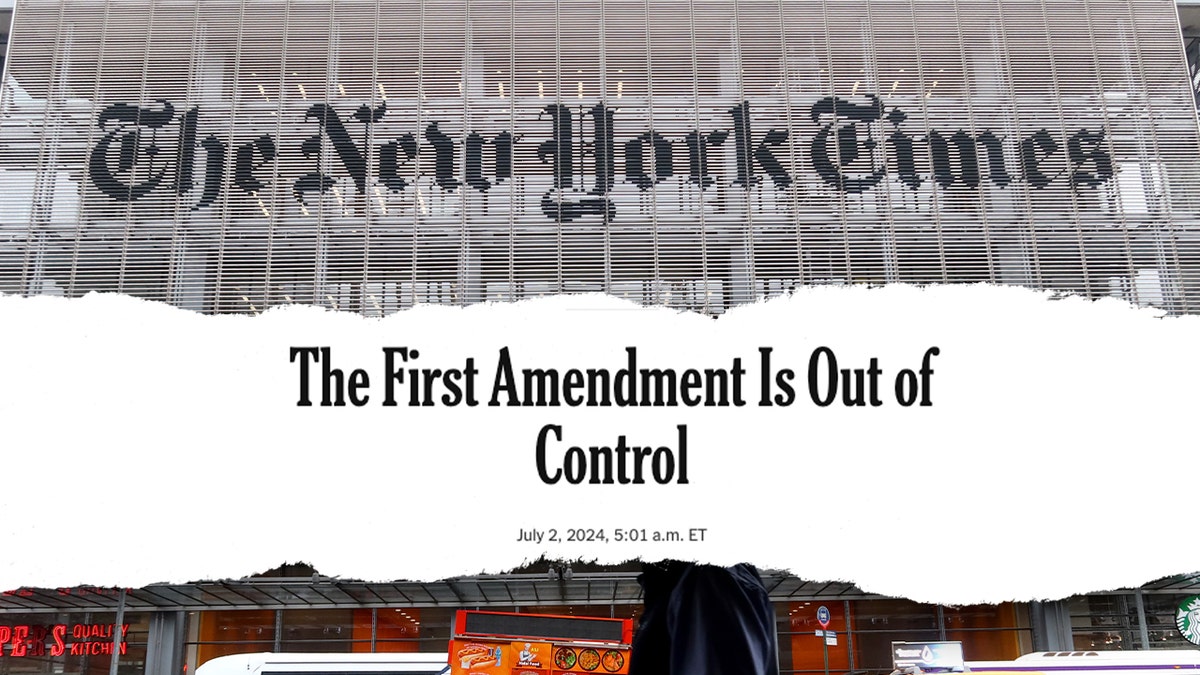 The New York Times headline