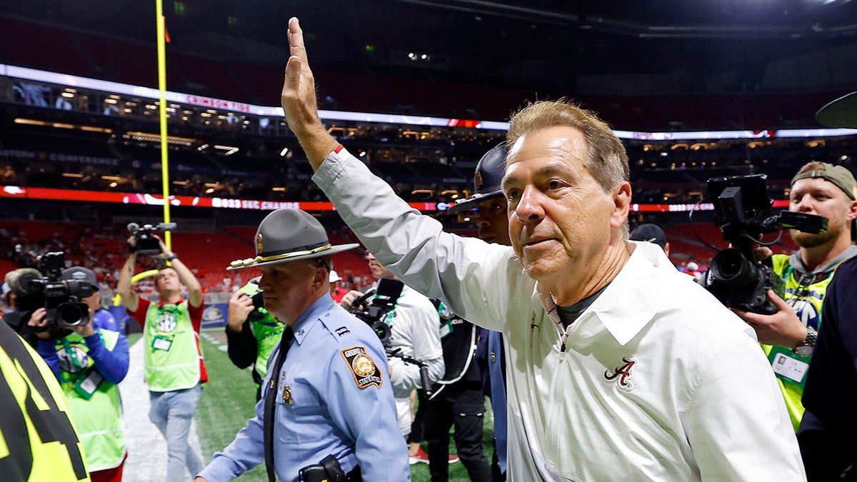 Nick Saban en el Campeonato de la SEC