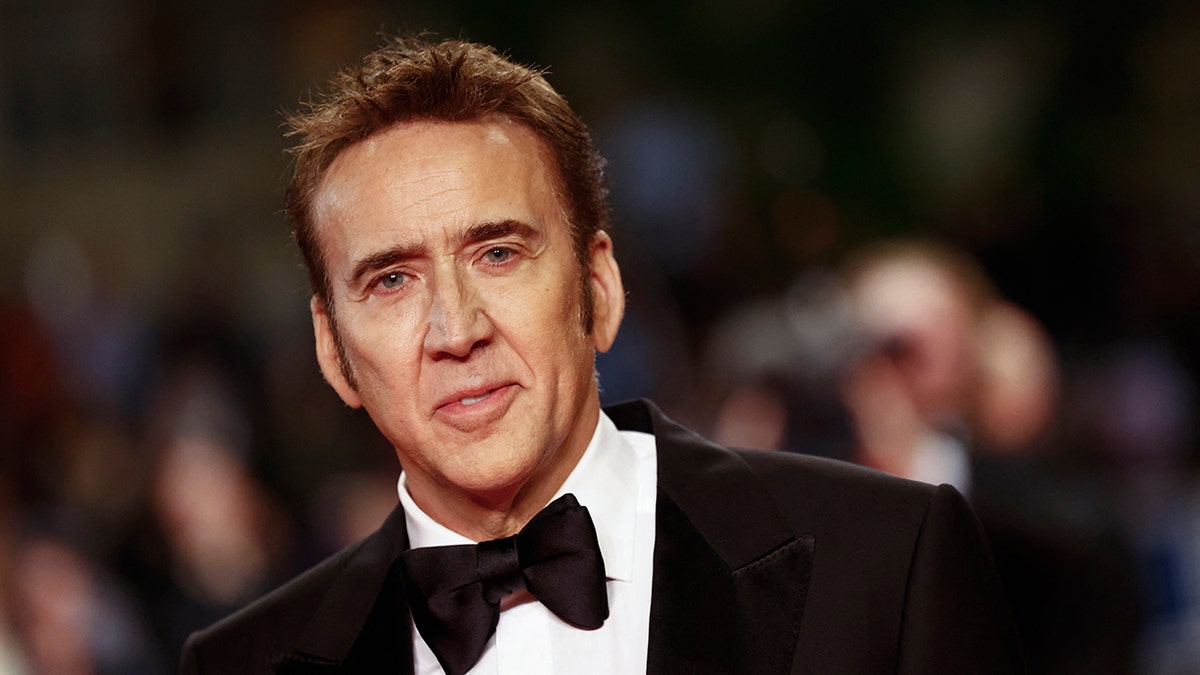 Nicolas Cage wearing a tuxedo