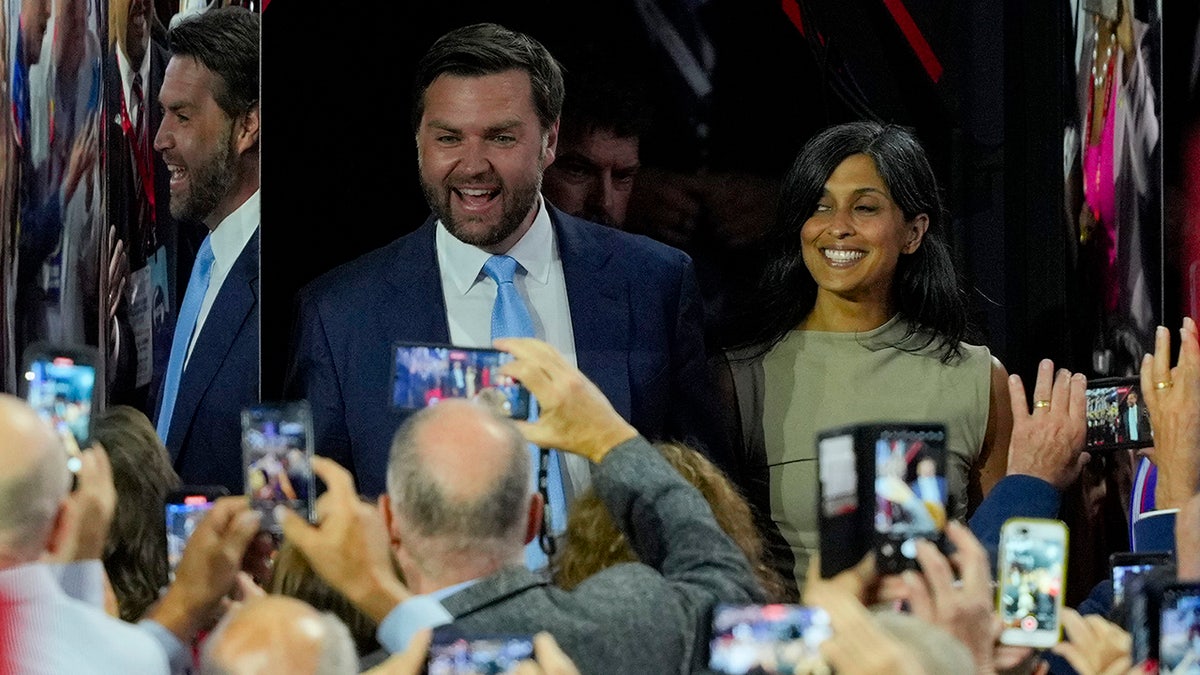 JD Vance is introduced during the Republican National Convention