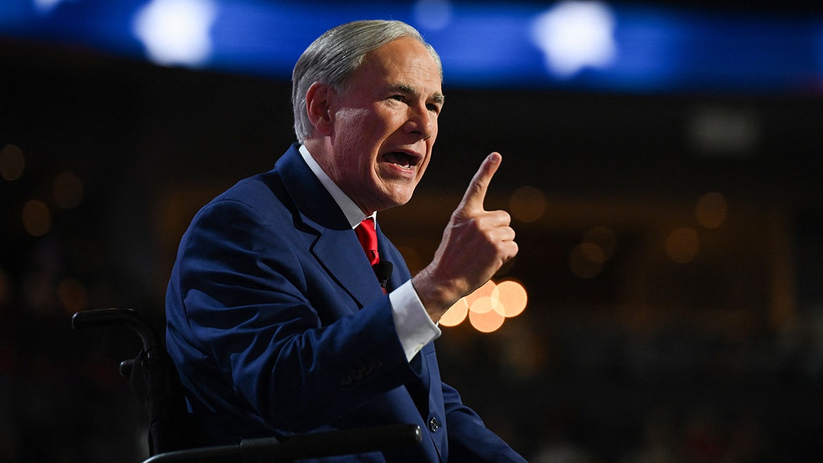 Greg Abbott speaks on Day 3 of the Republican National Convention