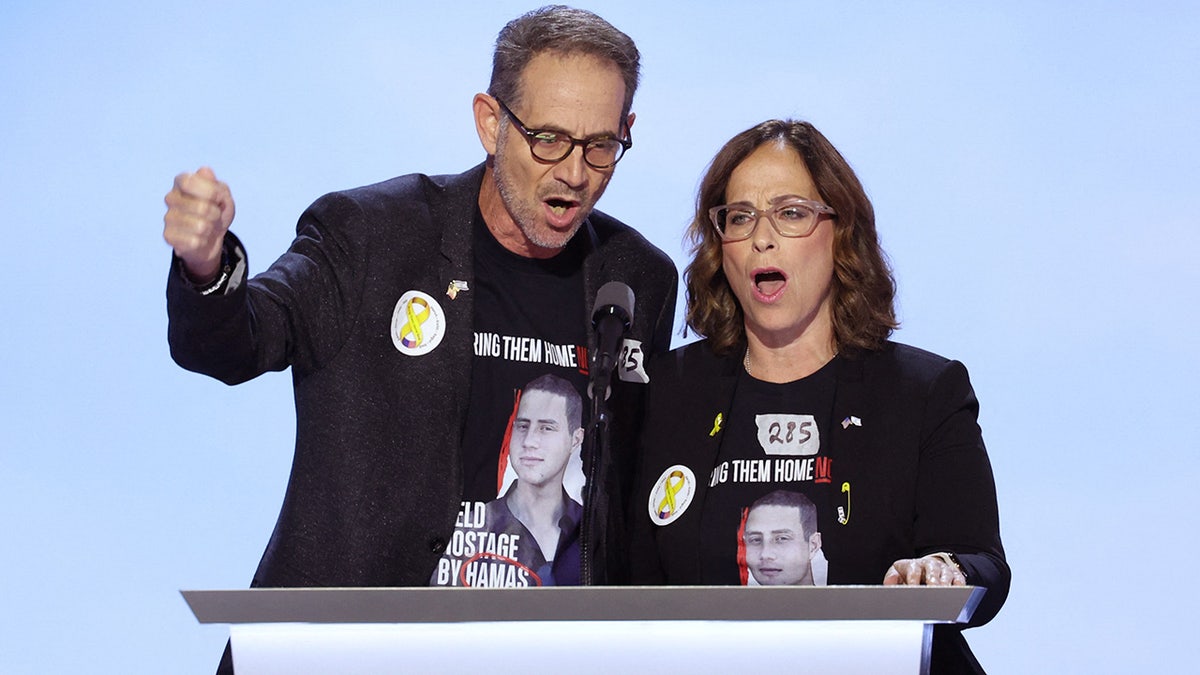 Ronen and Orna Neutra speak during Day 3 of the Republican National Convention