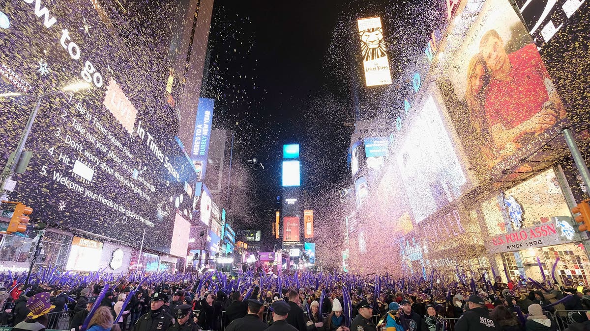 Times Square durante las fiestas de Nochevieja