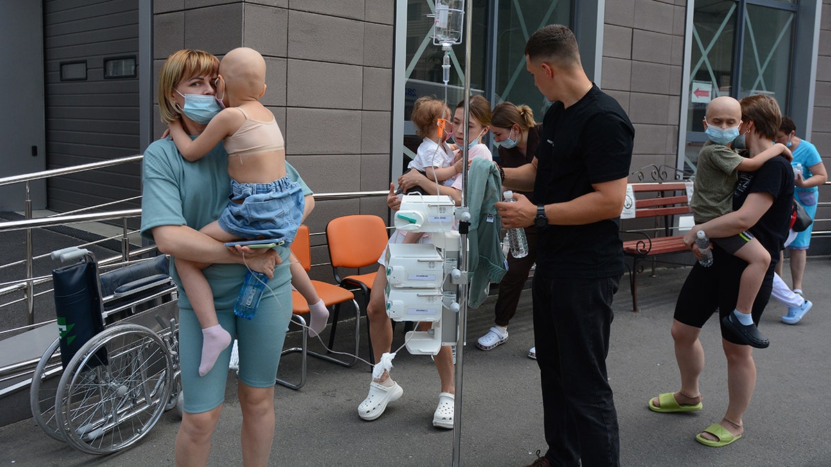 Ukraine children's hospital evacuation