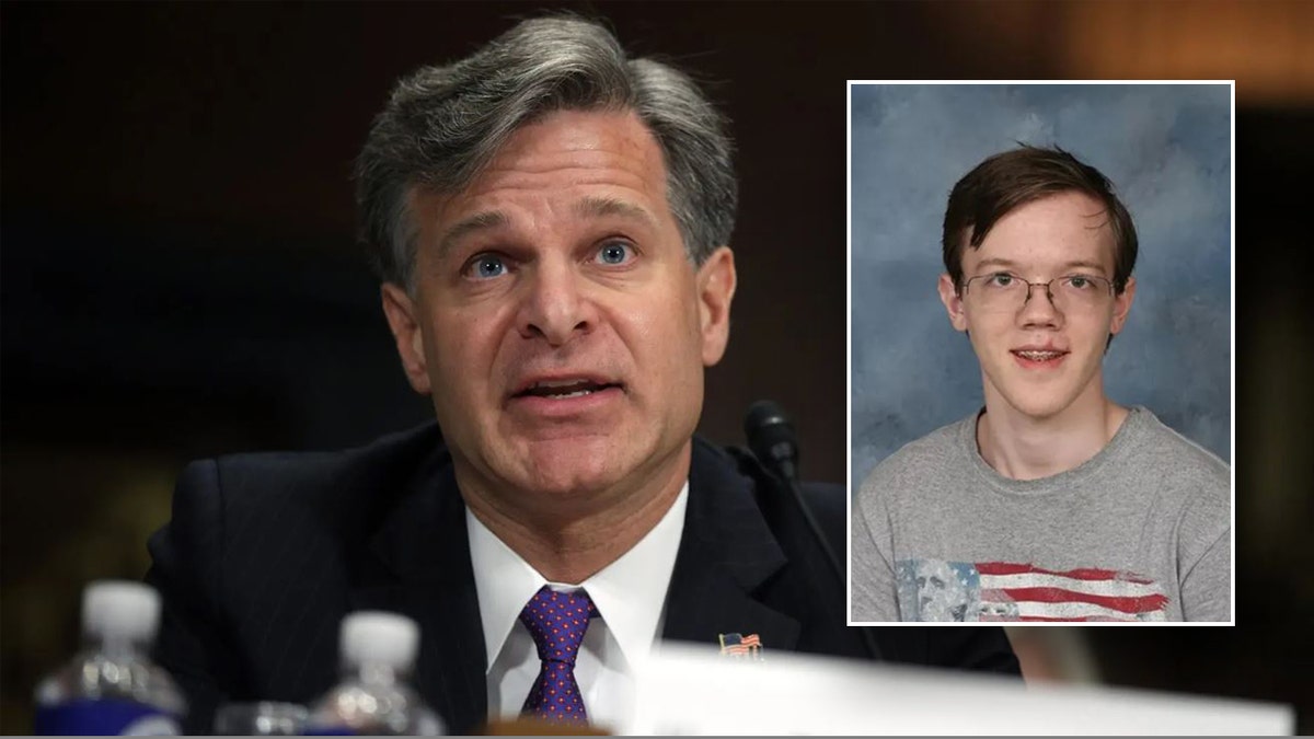 Christopher Wray, main image, Trump shooter inset