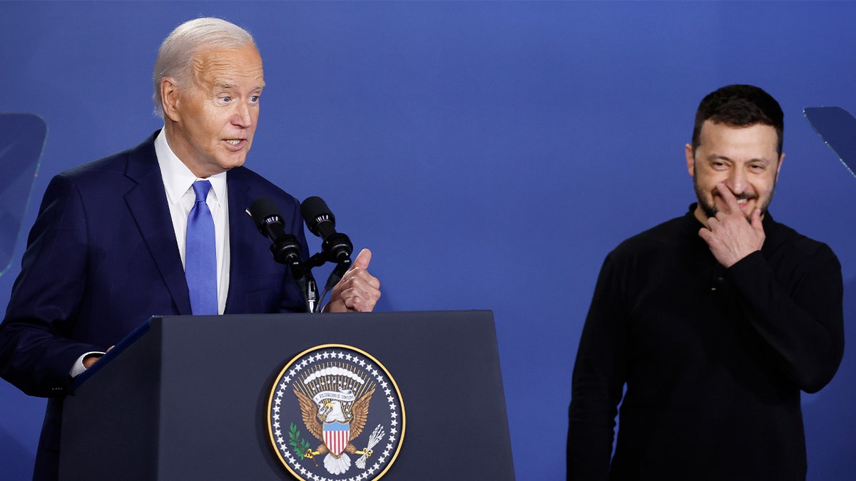 El Presidente Joe Biden y el Presidente de Ucrania Volodymyr Zelenskyy