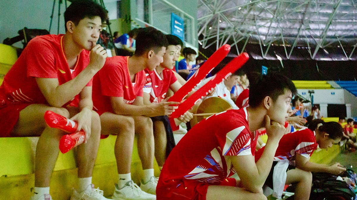 Chińscy gracze w badmintona