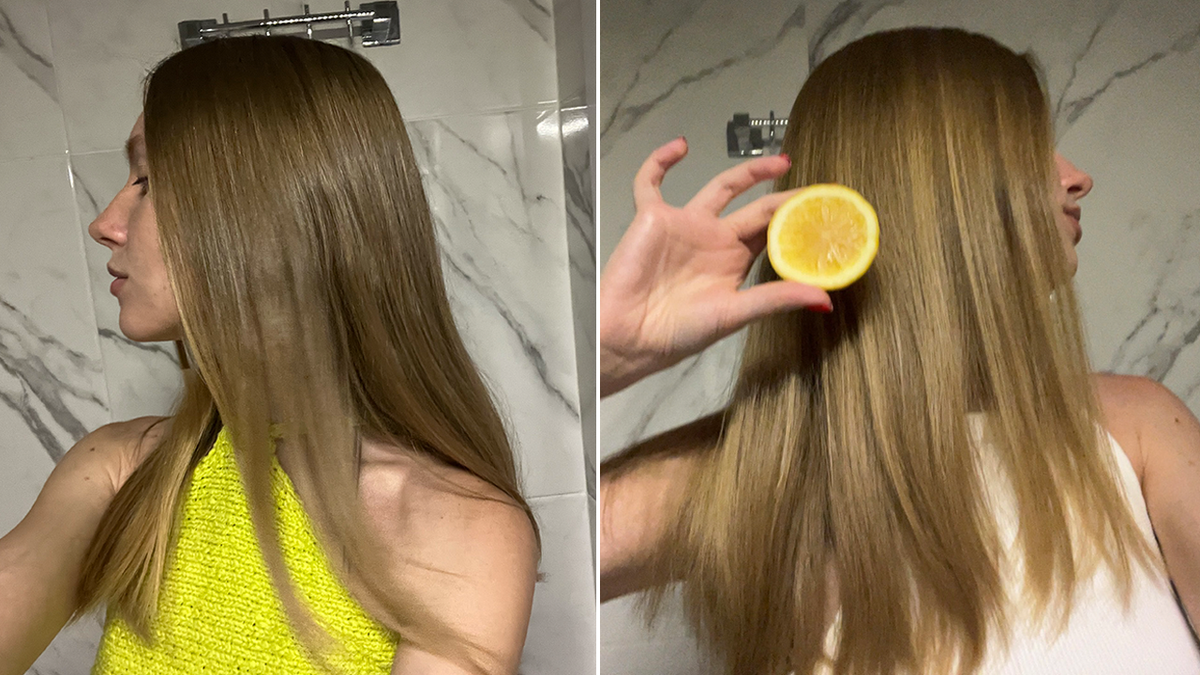Lemon hair before or after