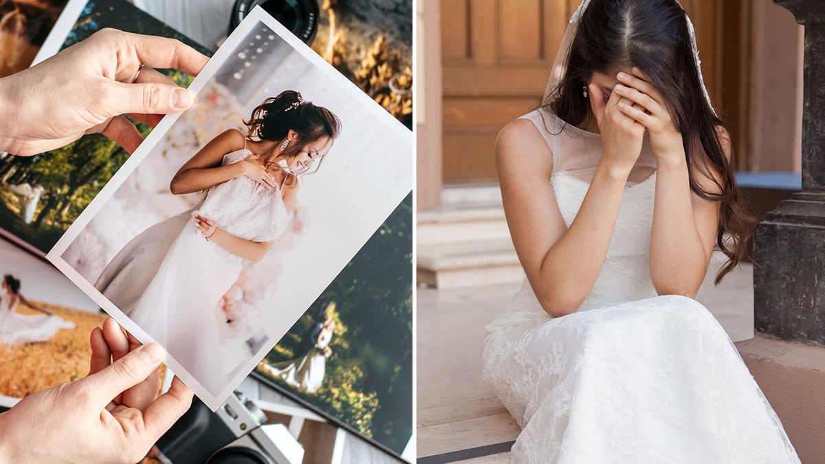 Wedding photos and sad bride