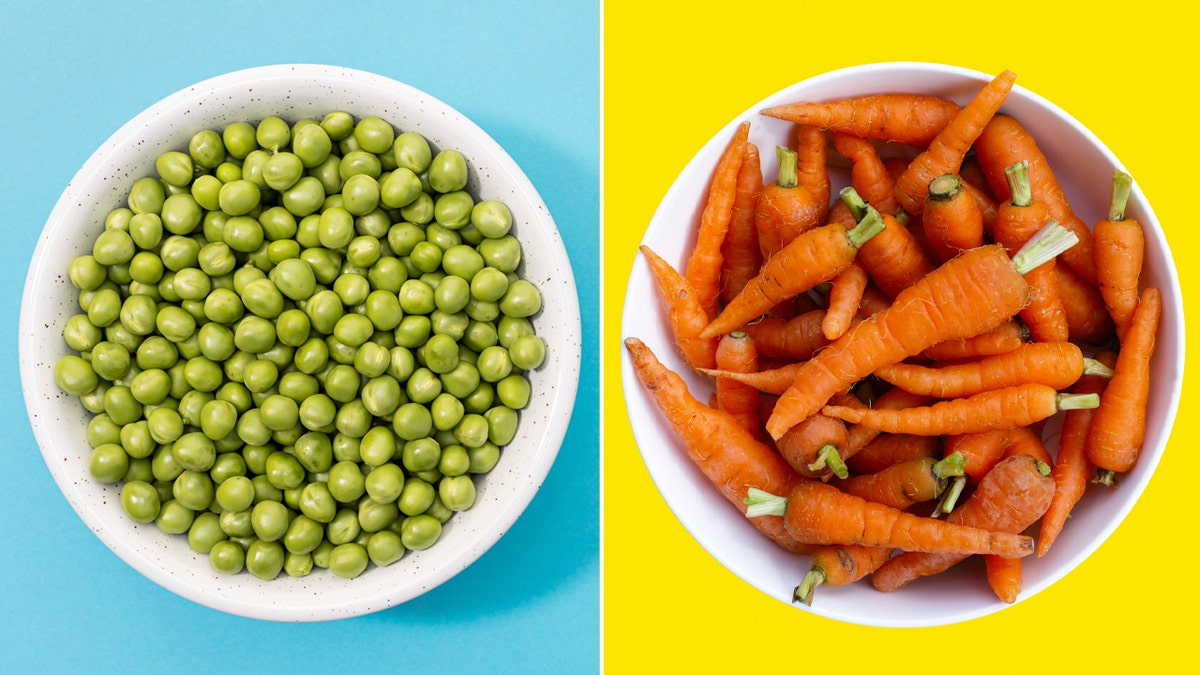peas vs carrots