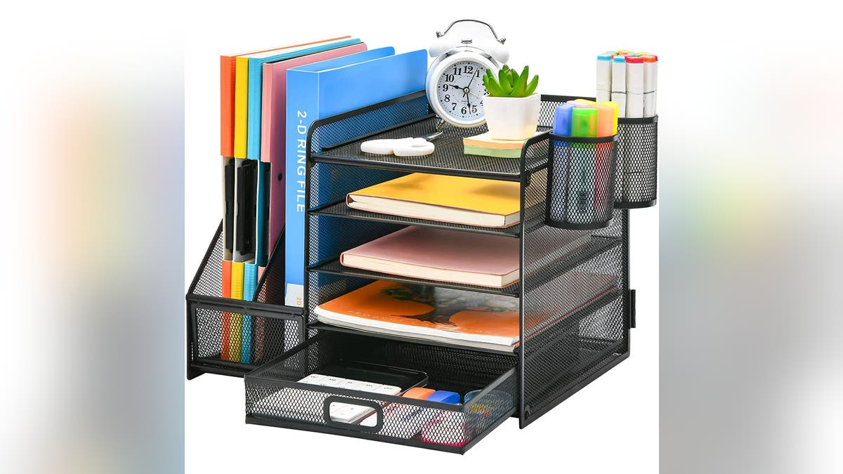 Buy this ultimate desktop organizer.