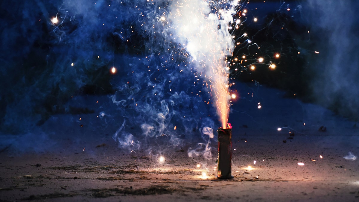 Close-up of fireworks