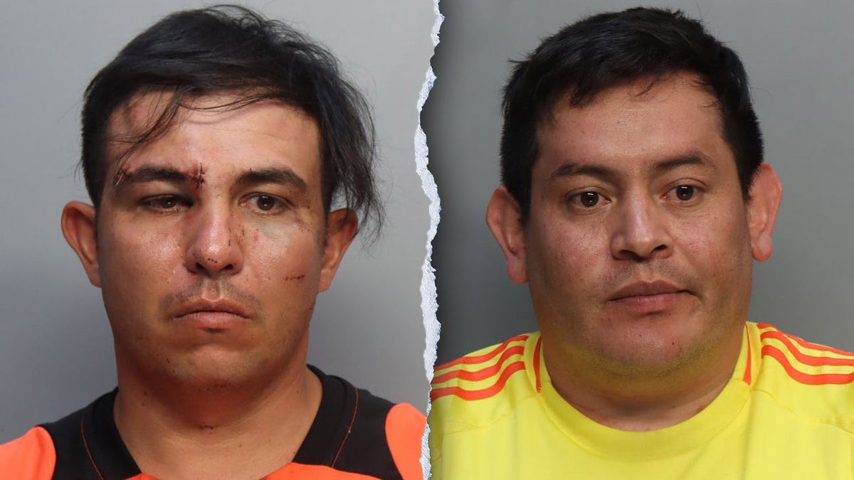 Elkin Mayorga, left, and Argemiro Rodriguez were arrested on Sunday before the Copa América final.