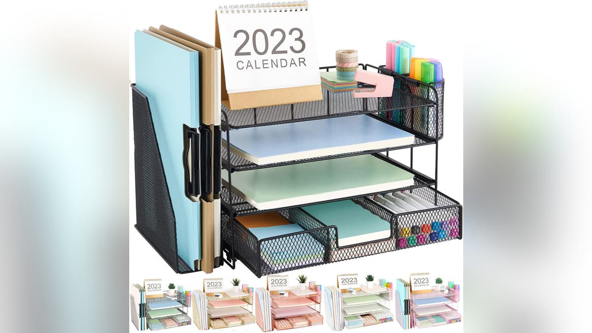 Keep your desk tidy with this organizer.