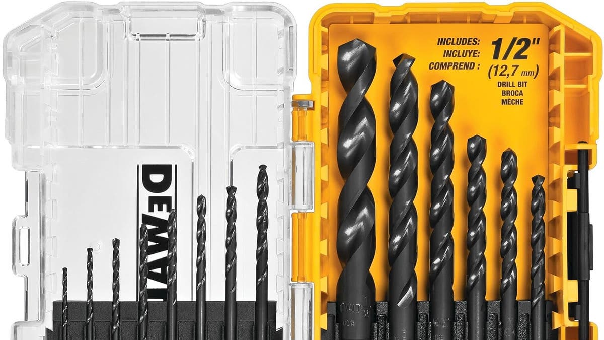 These drill bits have a coating to prevent rust. 