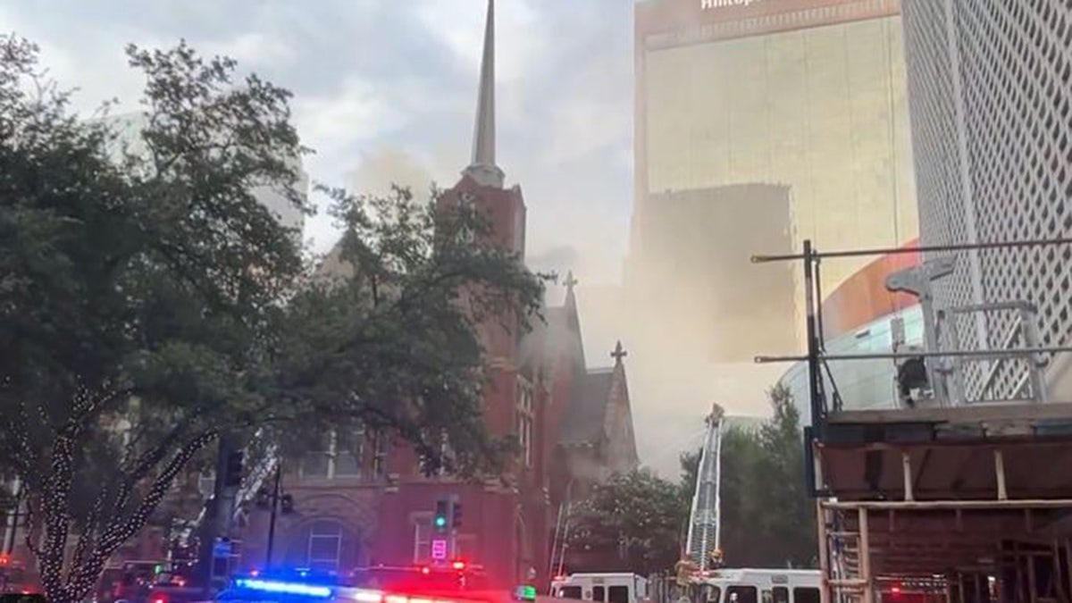 Church on fire