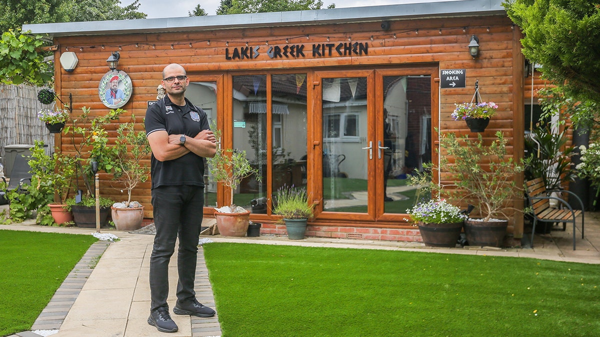 Panayiotou outside Lakis Greek Kitchen