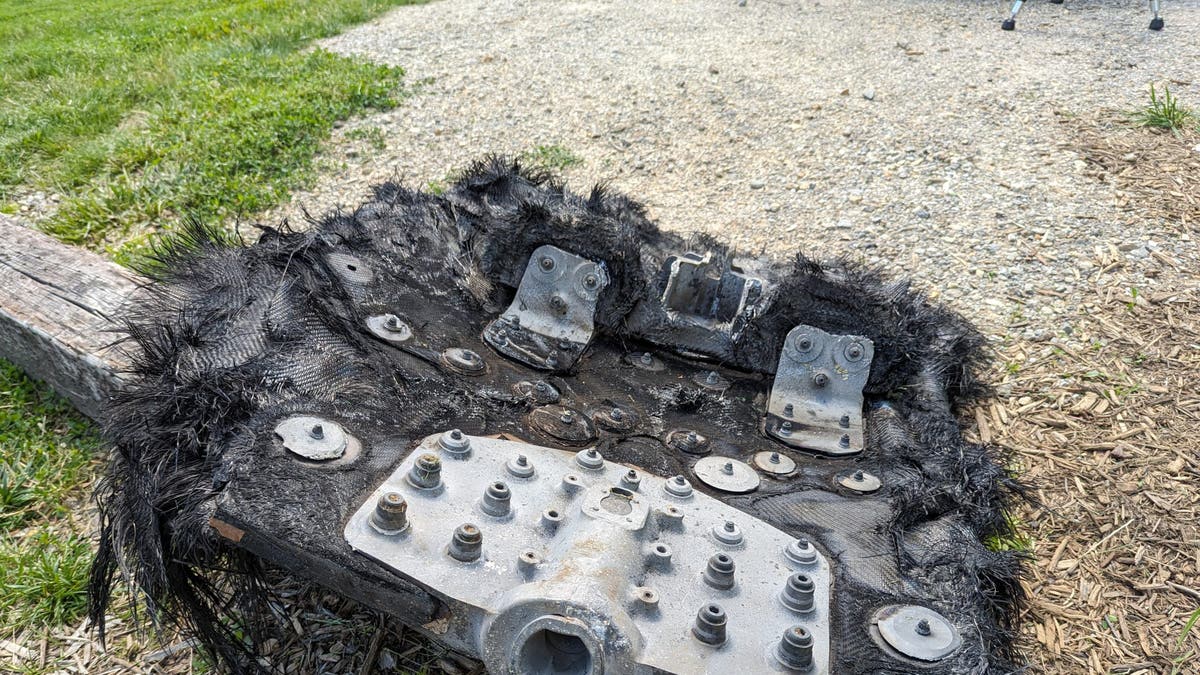 SpaceX debris found along a trail at North Carolina's mountaintop luxury resort on May 22. 
