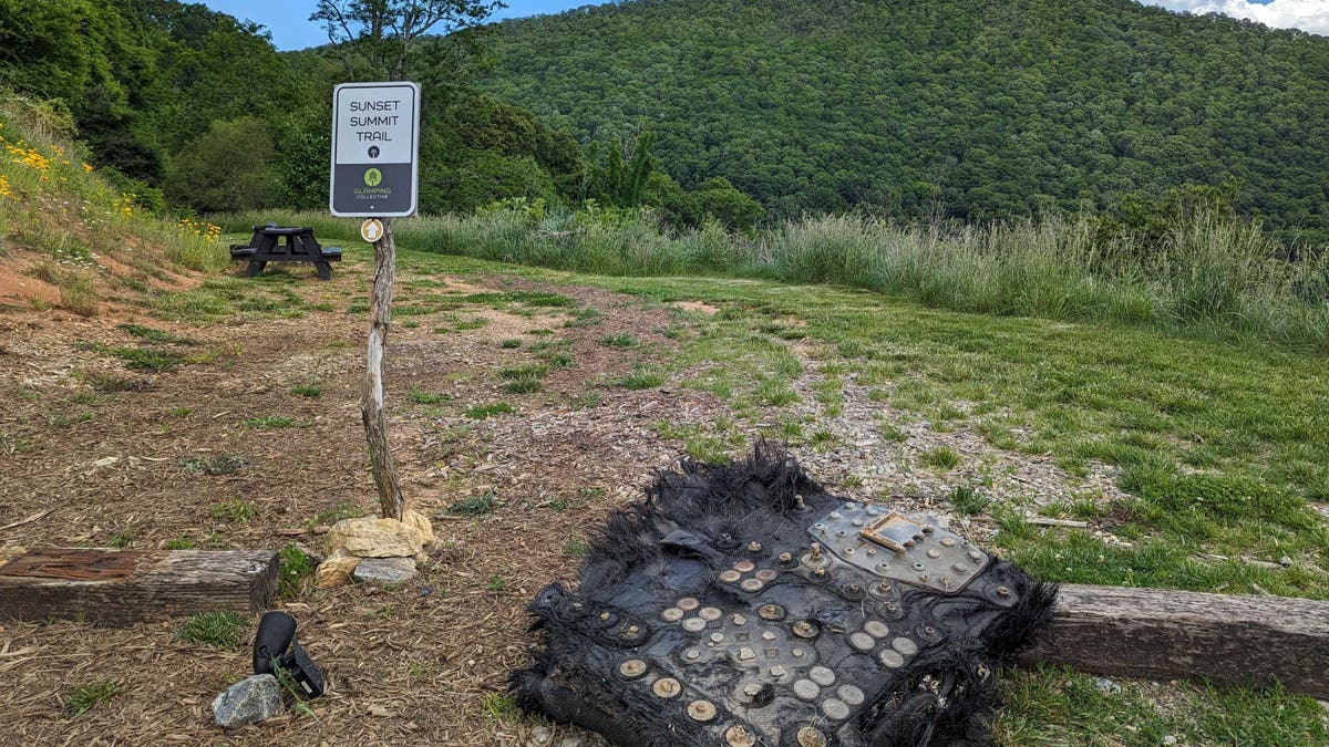 Space debris found on a trail of a luxurious North Carolina mountaintop resort is about the size of a car hood.