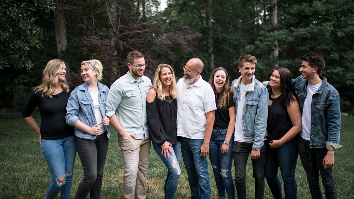 Hannah Keeley, parenting coach with her husband and their seven children