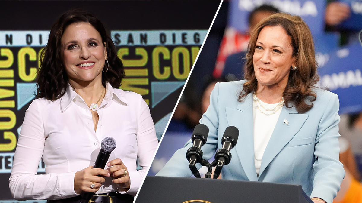 Julia Louis Dreyfus e vice-presidente Harris