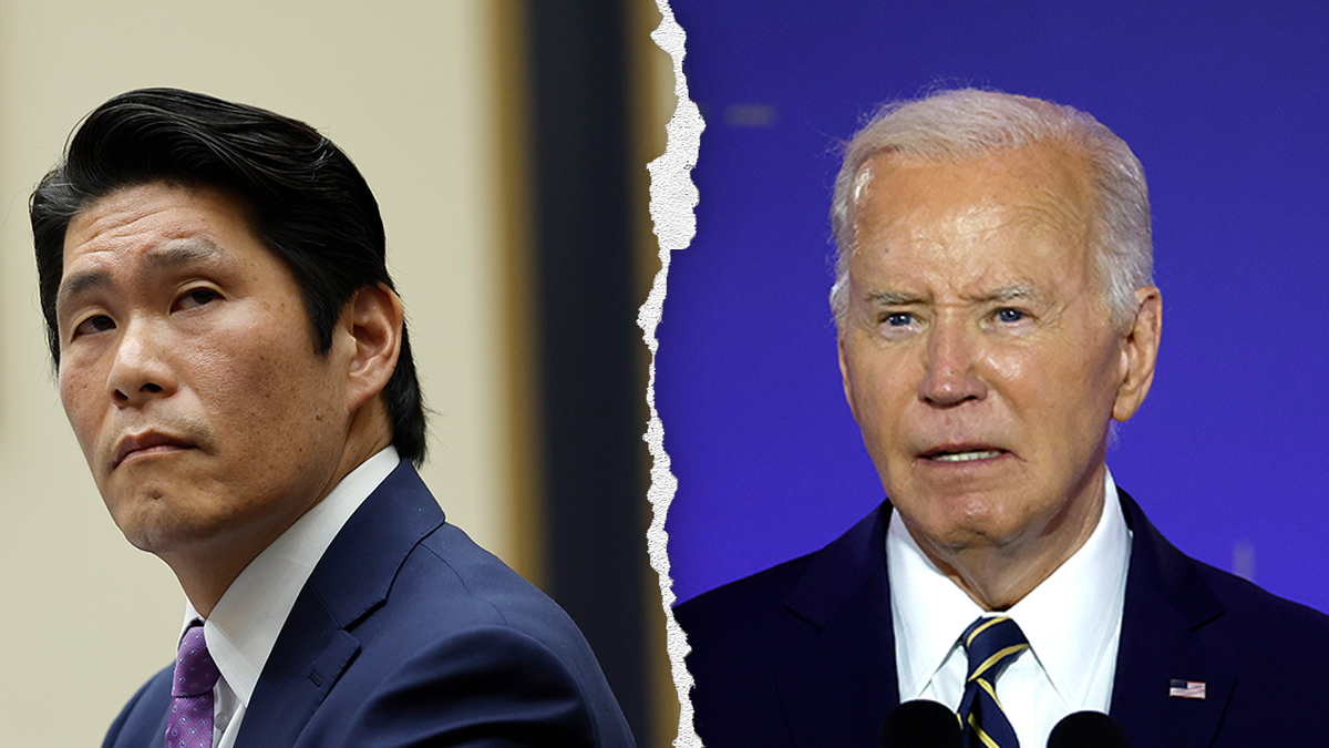 Robert Hur and President Biden split