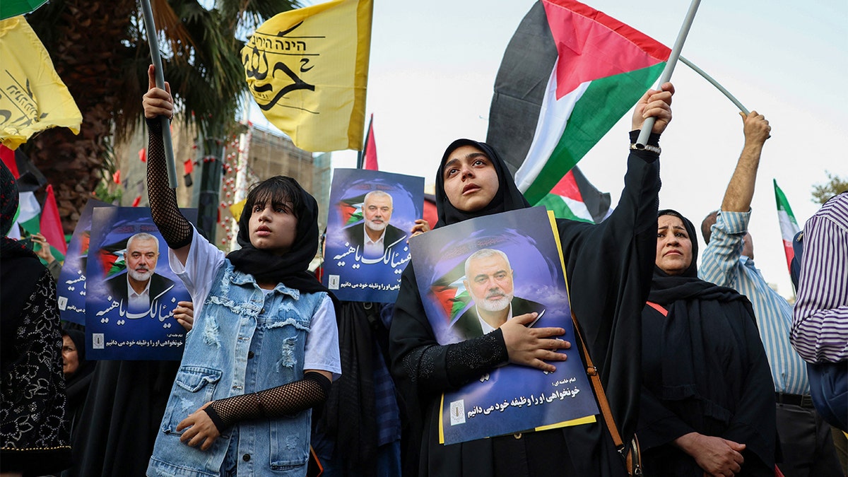 CONFLIT IRAN-PALESTINIEN-ISRAEL-MANIFESTATION-HANIYEH