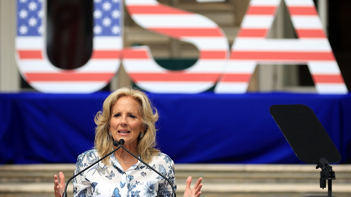 Jill Biden meets with Olympic families
