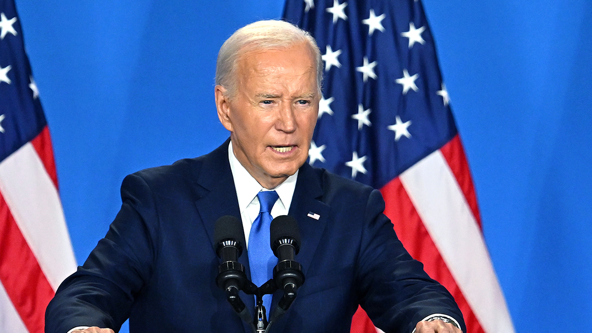Joe Biden closeup shot from press conference